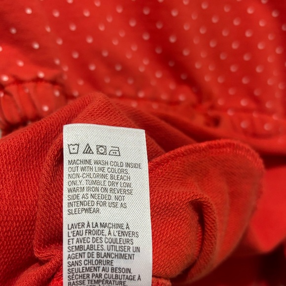 Tea Collection Dotty Drawstring Red Polka Dot Winter Christmas Dress, Girls 7 - Picture 5 of 7